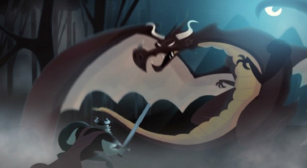 Drachenjagd des Wikingers