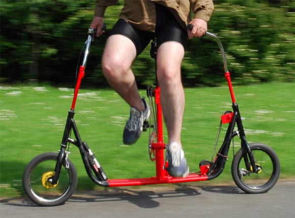 Das Seitwärtsfahrrad