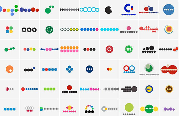 Stark minimalistische Logos