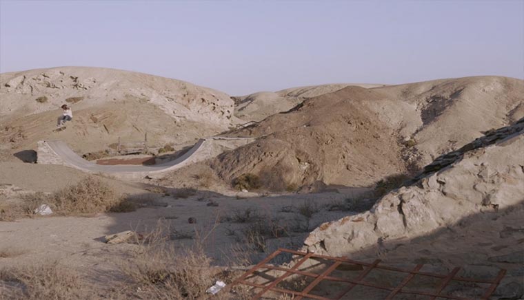 Skateboarding in Namibia