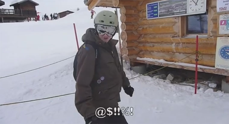 Das erste Mal Skilift ist gar nicht so einfach