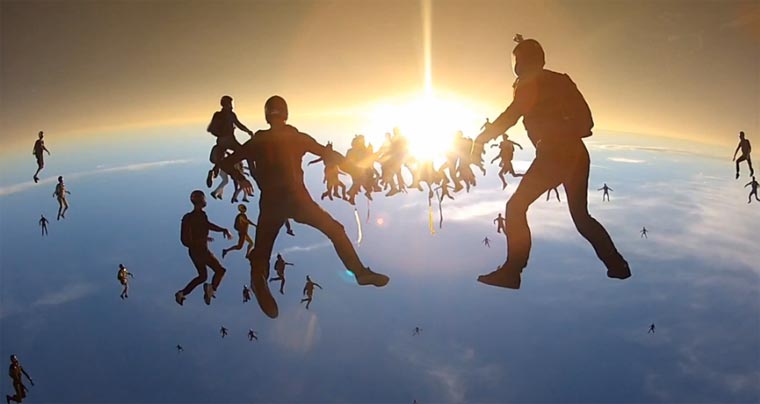 Skydiving World Record 2012