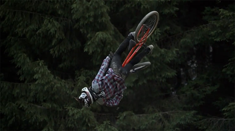 Mountainbike Slowmotion-Slopestyle