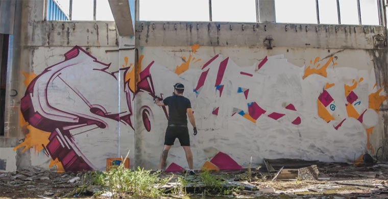 Graffiti-Timelapse: Sofles – Infinite