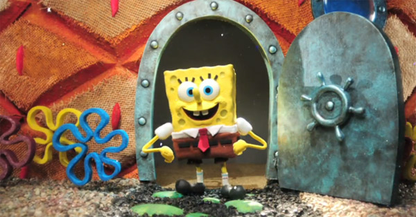 Spongebob-Intro in Stopmotion nachgebaut