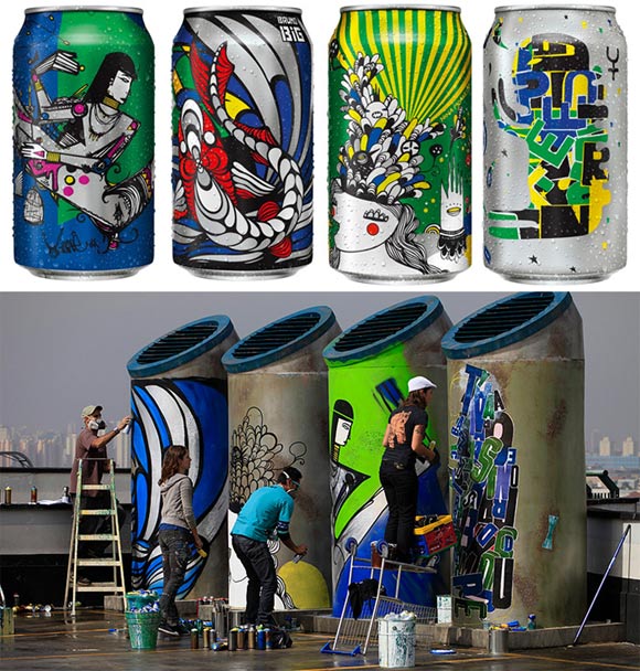 Erfrischendes Dosendesign