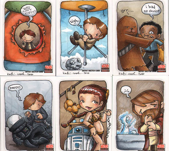 Star Wars Cards by Katie Cook
