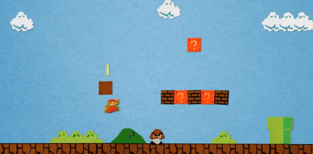 Super Mario Bros. aus Papier