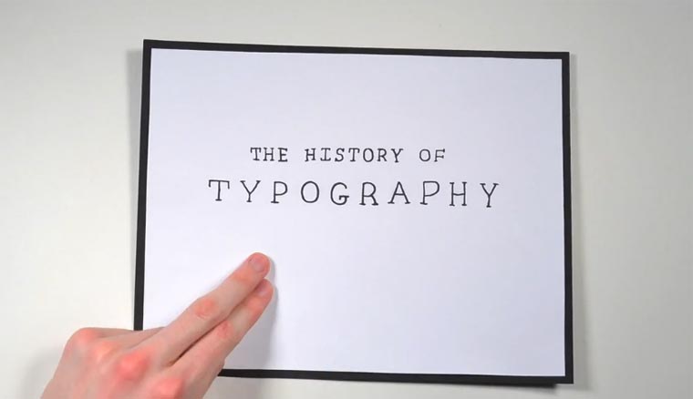 The History of Typography