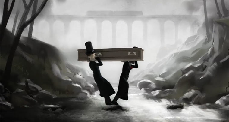 Die Tücken des Sarg-Transportes