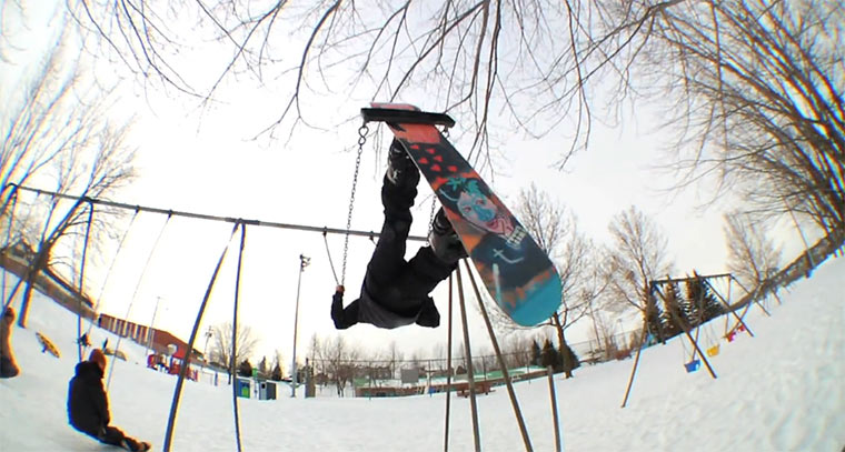 Unkonservative Snowboard-Tricks
