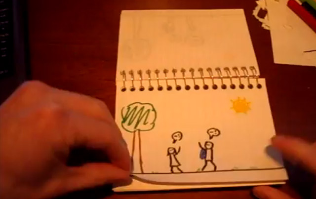 niedliche Flipbook-Geschichte