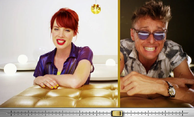 Interaktives Schieberegler-Musikvideo