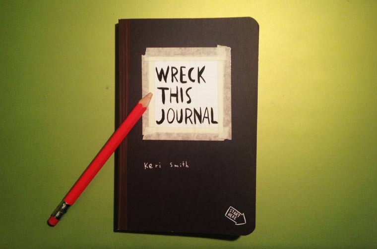 Ich zerstöre kreativ ein Buch: Wreck This Journal
