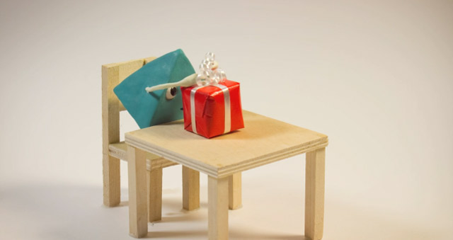 Animierte Animation: Geschenke schenken