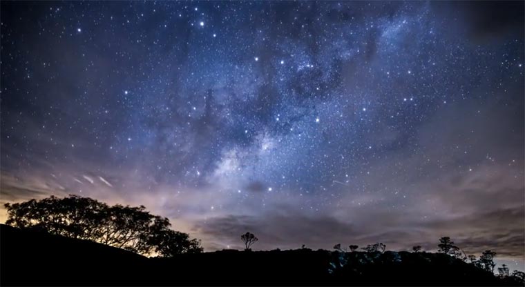 Düsterschöne Nationalpark-Timelapse