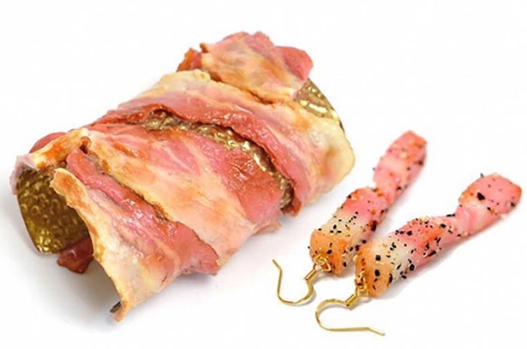 Bacon-Ohrringe