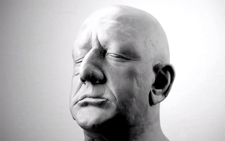 Kaputter Knet-Kopf Clayhead 