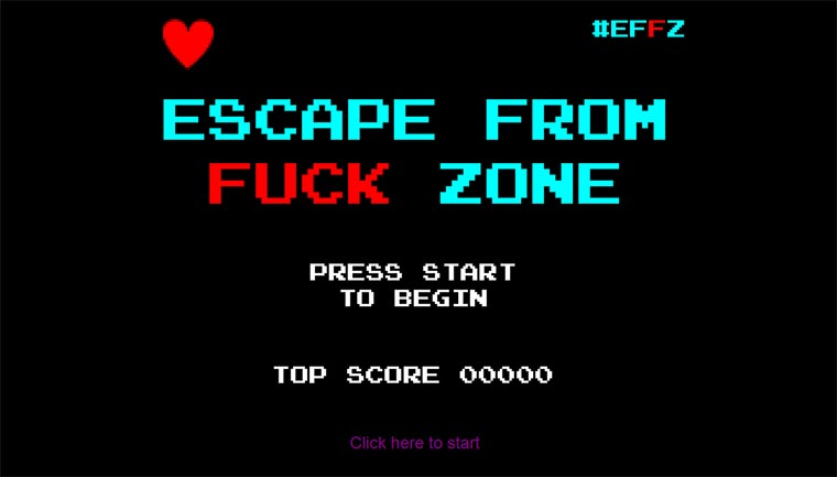 Interaktives Comic-Spiel: Escape From Fuck Zone