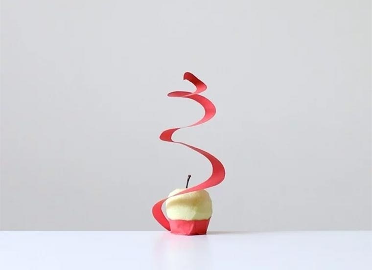 Minimalistische Papiermotive