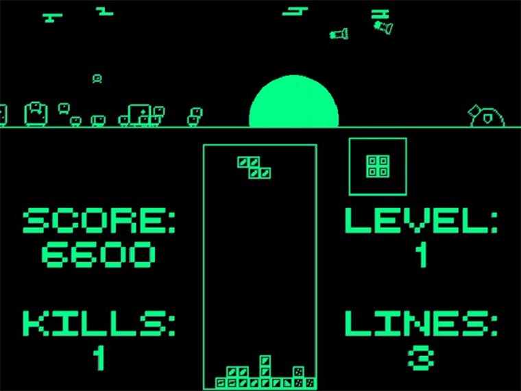 Tetris-gesteuertes Abwehrraketen-System TETRATOR_01