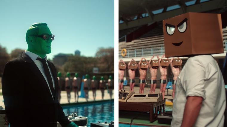 Synchronschwimm-Battle der Mutanten-DJs