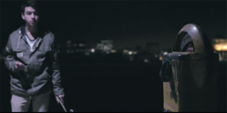 Parkuhr für Skateboard-Tricks