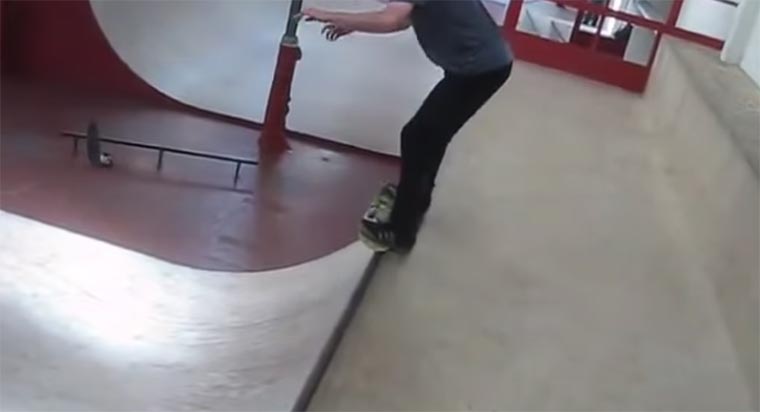 Verrückter Skateboard-Trick
