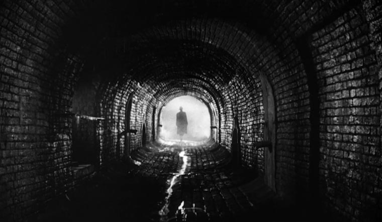 Hommage an den Schwarz-Weiß-Film Bright-Night 