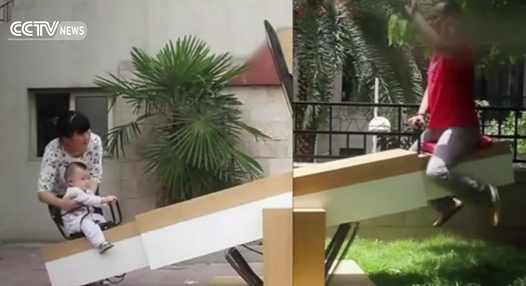 Vater baut synchronisierte Wippen um seinem 1.180km entfernten Sohn nah sein zu können