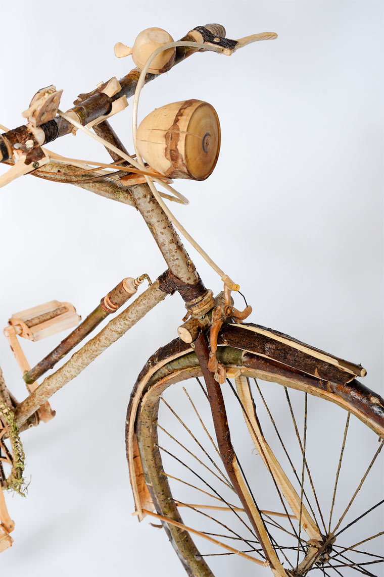 Fahrrad aus Holz, Weide und Brennessel Holzfahrrad_04 