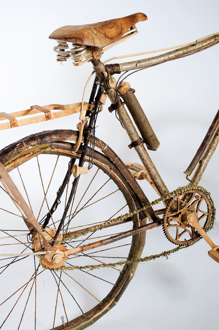 Fahrrad aus Holz, Weide und Brennessel Holzfahrrad_05 