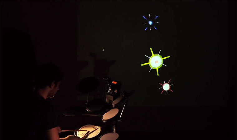 Schlagzeug-gesteuerte Animation Drum-Animation 