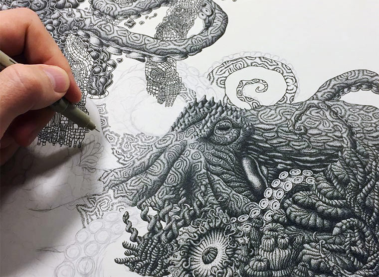 Illustration aus Millionen Punkten