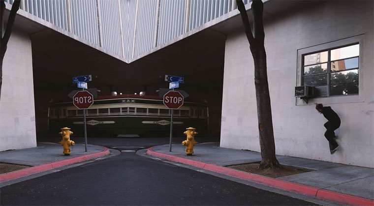 Neues Level des Perspektiv-Skateboardens