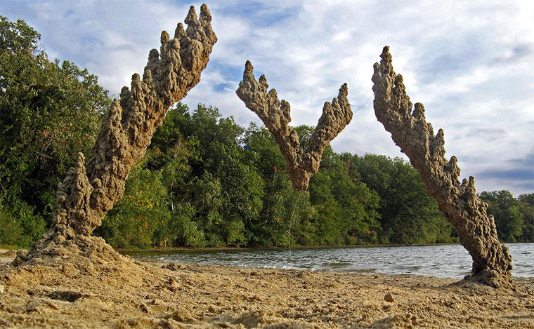 Schwebende Sandburgen