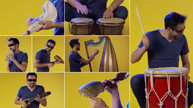 Pulp Fiction-Theme auf 90 Instrumenten