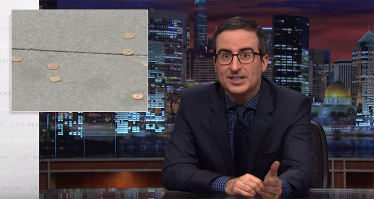 John Oliver über die Nutzlosigkeit des Pennies