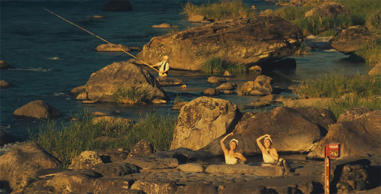 Synchronspinnen im Thermalbad