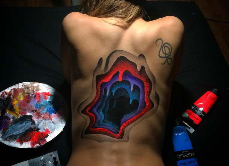 Dreidimensionale Bodypaintings