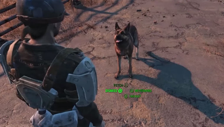 Das macht der Hund in Fallout 4, wenn man ihn heim schickt dogmeat-dismiss-fallout-4 