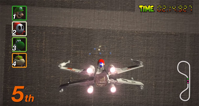 Mario Kart trifft Star Wars