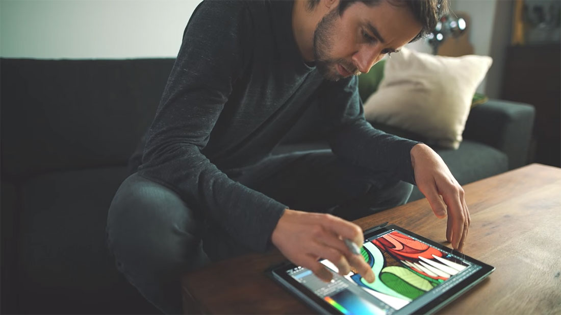 Sechs Kreative und ein Surface Pro 4