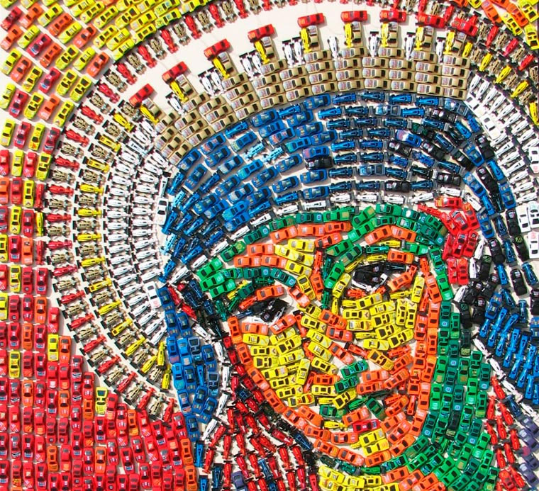 Mosaike aus Spielzeug-Autos Toy-Car-Series_01 