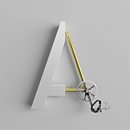 The Bicycle Alphabet GIF_A-1 