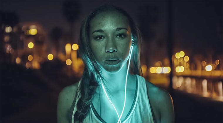 Leuchtende Kopfhörerkabel glowing-headphones 