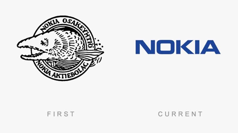 Markenlogos: Erste vs. Aktuelle