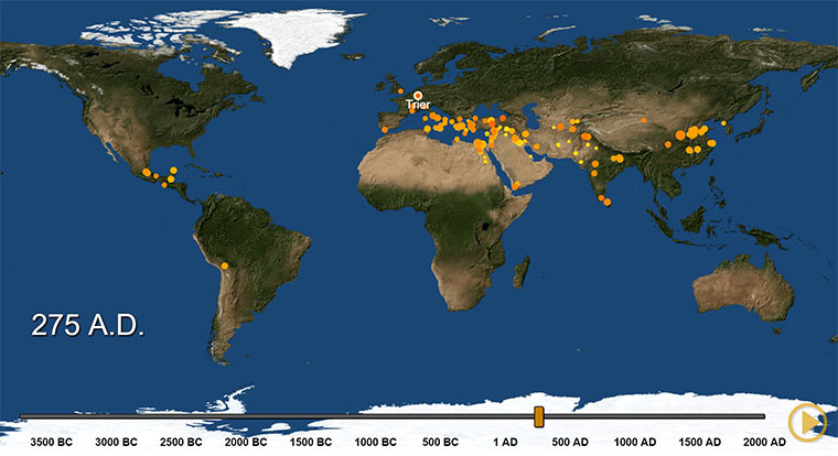 Visualisierung: Großstädte der letzten 5.700 Jahre