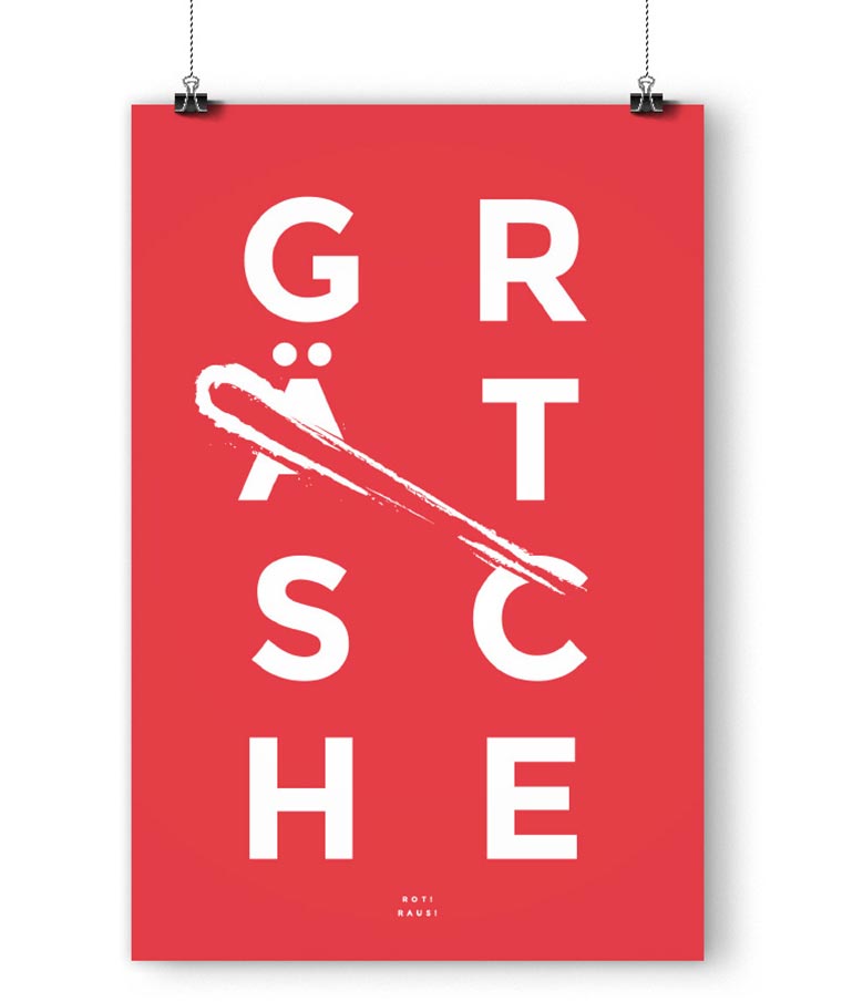 Typografische Fußballposter fanliebe_02 