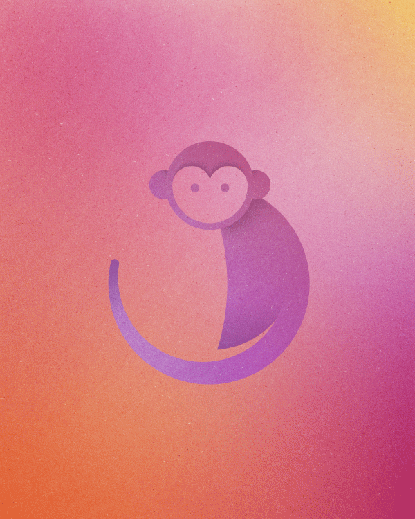 13 Tiere aus 13 Kreisen poster-monkey 